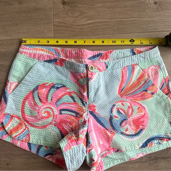 Lilly Pulitzer Adie Shorts - size 2 - Minty Fresh On the Rocks - Picture 3 of 5